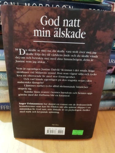 God natt min älskade - Inger Frimansson. Bok, inbunden. Very Good plus
