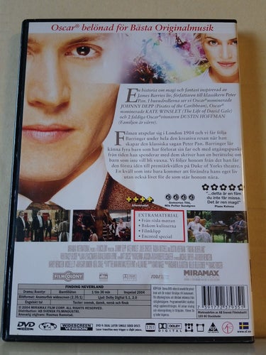 Finding neverland,dvd