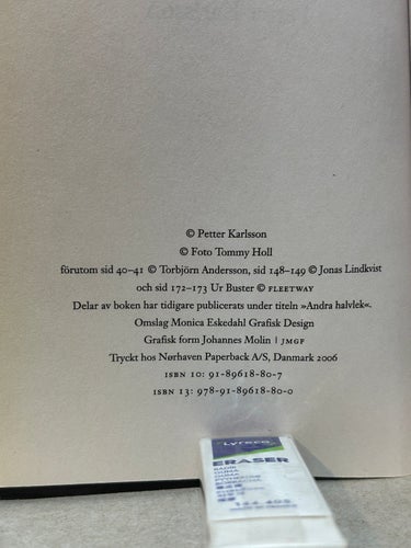 Tredje Halvlek av Petter Karlsson, bok, Very Fine