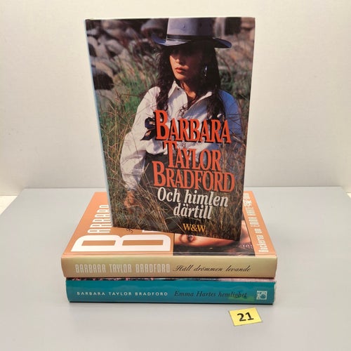 Barbara Taylor Bradford x3 Bokpaket med hårdpärm - Se bilder för titlar