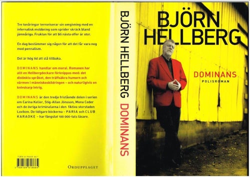 DOMINANS - Björn Hellberg (polisroman, 2005) med dedikation