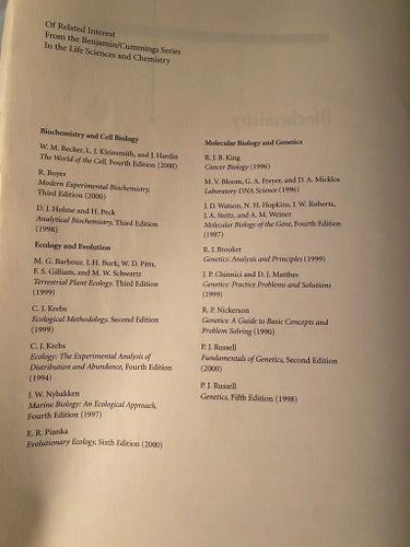 Biochemistry Third Edition av Mathews, Van Holde, Ahern (2000)