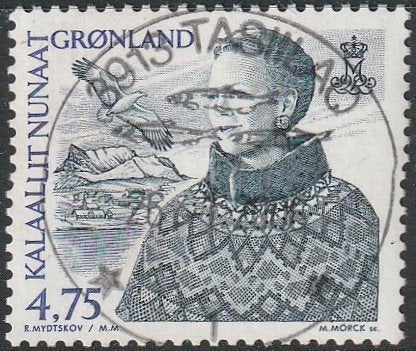 F352 Grönland Margret II 4,45 kr, stpl.3913 Tasiilaq 26.1.2006