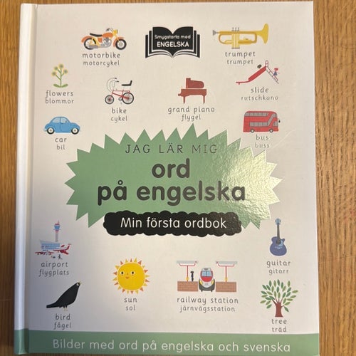 Jag lär mig ord på engelska