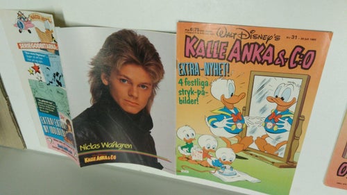 Kalle Anka 1985 nr 31 bakomslagsbild: Niclas Wahlgren