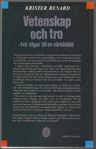 Vetenskap och tro: två vägar till en världsbild / Krister Renard, Lisa Jacobson
