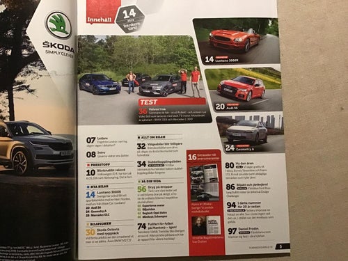 TEKNIKENS VÄRLD NR 14 2019 VOLVO S60,BMW 330i,MERCEDES C 300,MERCEDES GLC,AUDI