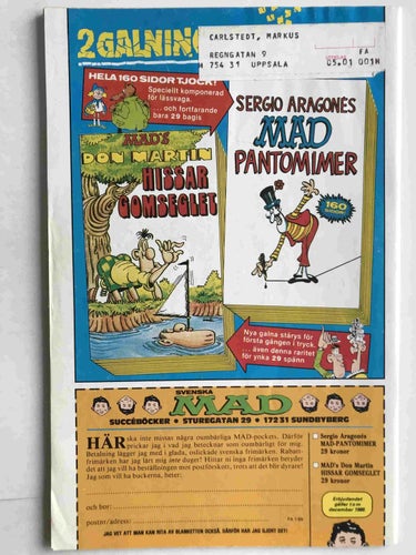 Fantomen - 1989:1 VG-FN med bilaga
