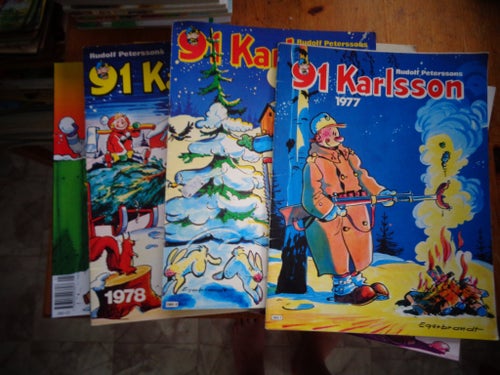 91 Karlsson album Rudolf Peterssons Blandade Årgångar 9st