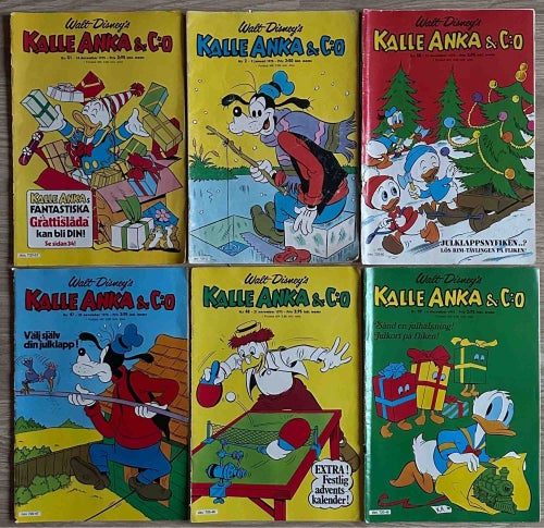 Kalle Anka & C:o, Walt Disney, 1975, 6 st.