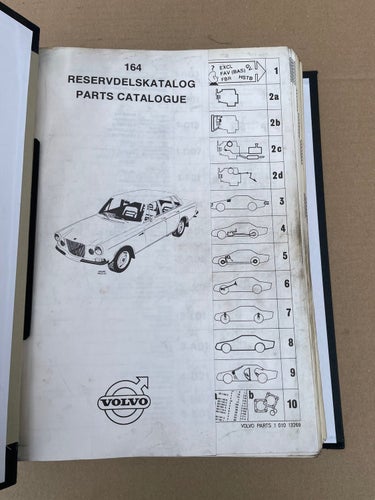 VOLVO Reservdelskatalog / Parts Catalogue 164 1969 - 1975