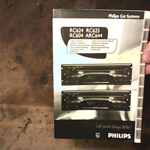 Philips RC624 RC625 RC604 ARC644 instruktionsbok bilstereo CD