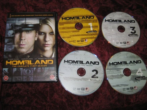 HOMELAND SÄSONG 1 (CLAIRE DANES,DAMIAN LEWIS,MANDY PATINKIN) 4-DISC DVD