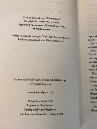 PÄRLFARMEN Liza Marklund 2018