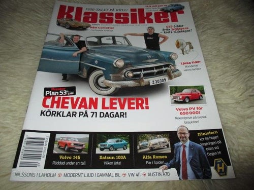 KLASSIKER NR 9 2017. SAAB 96 , DATSUN 100 A 1974, ALFA ROMEO 1961 ,M.M