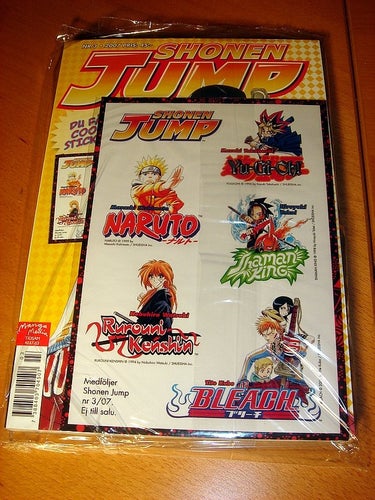 SHONEN JUMP (svensk) NY OLÄST Nr 3 2007 COOLA STICKERS