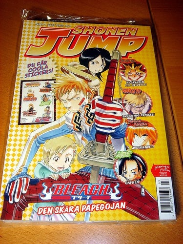 SHONEN JUMP (svensk) NY OLÄST Nr 3 2007 COOLA STICKERS