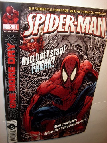 SPIDER MAN MARVEL (svensk) NY OLÄST 2008 Nr 10