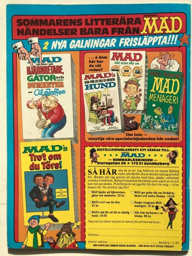 MAD - 1987:6-7 FN med nostalgiserietidning