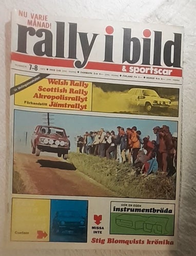 Motortidning, Rally i Bild & Sportscar, 1972