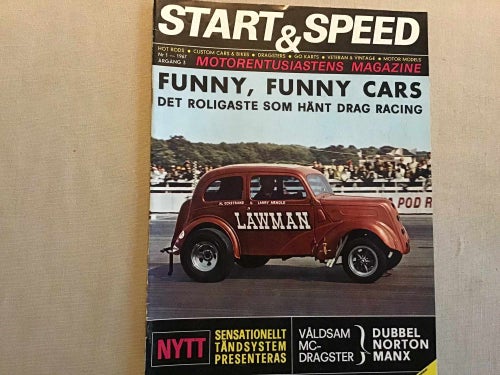 START & SPEED nr 1 1967 DRAGSTER,NORTON,FUNNY CAR,DRAG STRIP