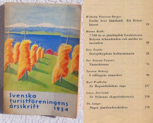 Svenska Turistföreningens årsskrift 1934 – tema: Jämtland