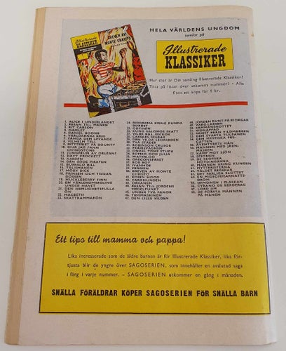 Illustrerade klassiker nr 66 (1958) / Första upplagan / GD