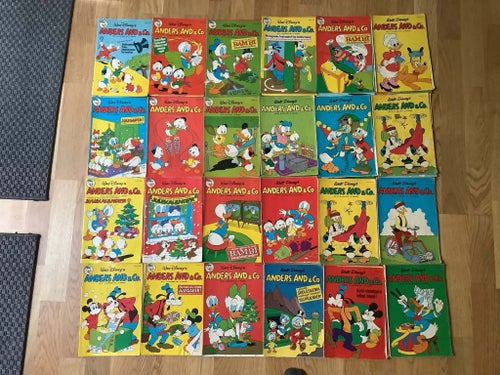 Kalle Anka & Co. 1970-1980 - 107 danska tidningar