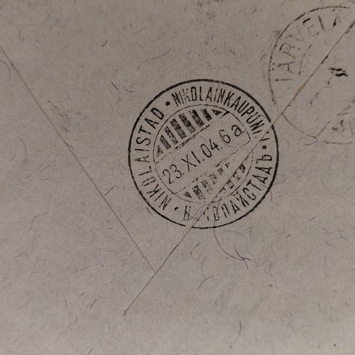 Försändelse Finland 1904. REK