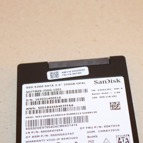 Sandisk SSD X300 SATA 256 GB