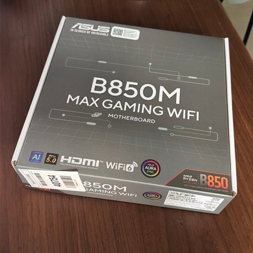 ASUS B850M MAX GAMING WIFI Moderkort - AMD B850 - AMD AM5 - DDR5 RAM - Micro-ATX