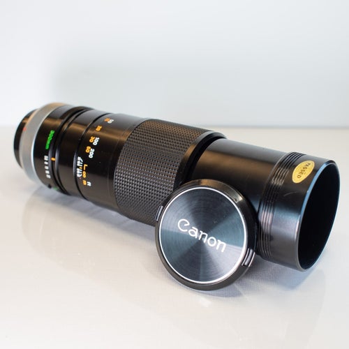 Canon FD 300mm f5.6 S.C. med referensbilder