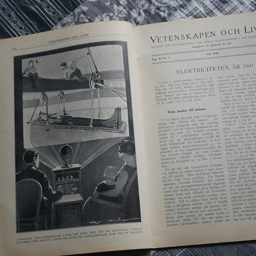 Vetenskapen och livet N:r 7 , 1926. bla: Electriciteten år 2000