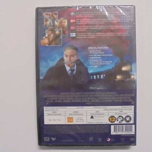 Murder on the Orient Express - DVD - Inplastad