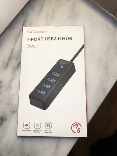 Ny i förpackning- Gigimundo PG4U 4-portars USB 3.0-hubb.