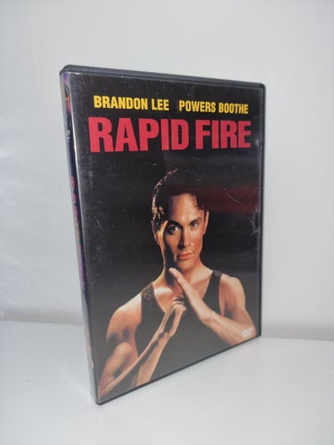 Rapid Fire (1992 SVENSK DVD! OOP RARE) BRANDON LEE, Powers Boothe (KULT)