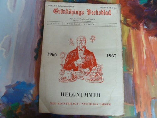 GRÖNKÖPINGS VECKOBLAD, 1966 DEC , TIDNING