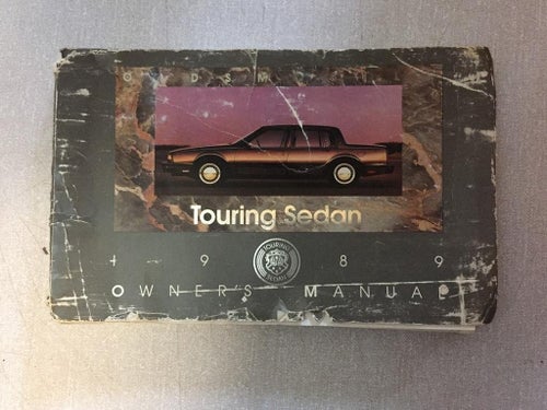 1989 Oldsmobile Owners Manual Touring Sedan