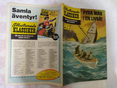 Illustrerade Klassiker nr 169 Fyra män i en livbåt - Stephen Crane. Very Fine