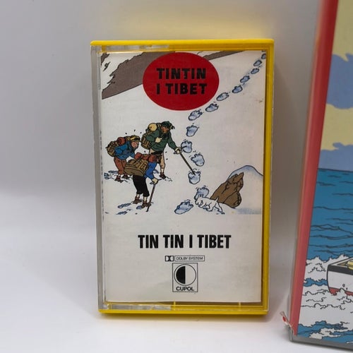 Tintin i Tibet kassettband och Den Svarta Ön VHS