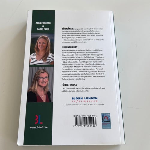 Förmåner Skattefritt & Skattepliktigt av Zara Fröroth & Karin Fyhr