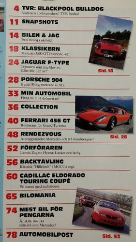 Automobil 3 1993: TVR Griffith, Ferrari 456 GT, Cadillac Eldorado, Maserati 3500
