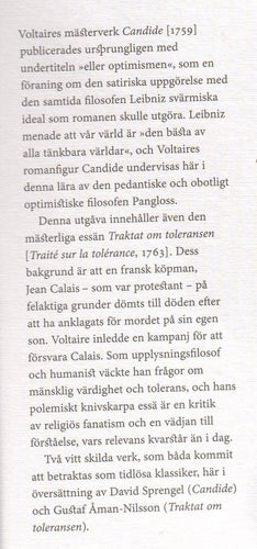 Candide & Traktat om toleransen / Voltaire