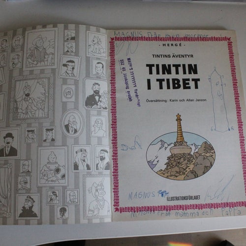 Tintin: Tintin i Tibet av Hergé, tryckt i Belgien 1971