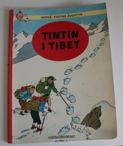 Tintin: Tintin i Tibet av Hergé, tryckt i Belgien 1971