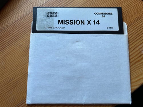 Mission X 14 Commodore 64 diskett