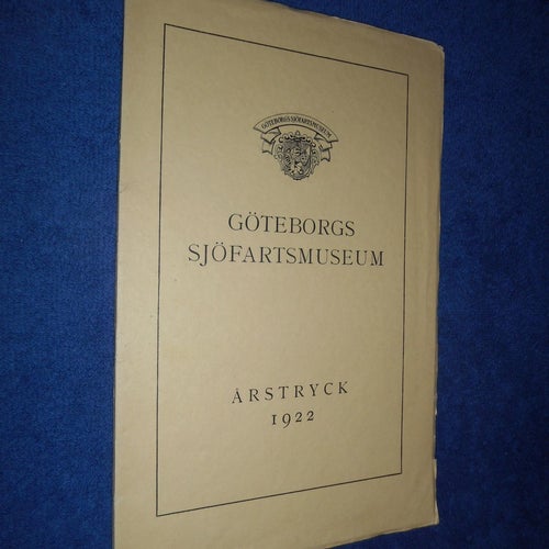 Göteborgs Sjöfartsmuseum årstryck 1922