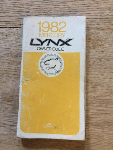 1982 Mercury Lynx Owner Guide