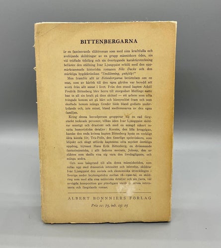 Bittenbergarna av Ivar Ljungquist (roman)
