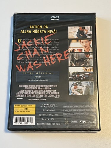 The accidental spy (Jackie Chan & Eric Tsang, 2001). Inplastad DVD